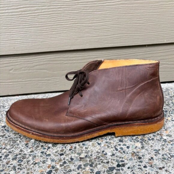 Astorflex Brownflex 1820 Dark Chestnut Leather Handmade Chukka Boot Mens Size 14 main image 8